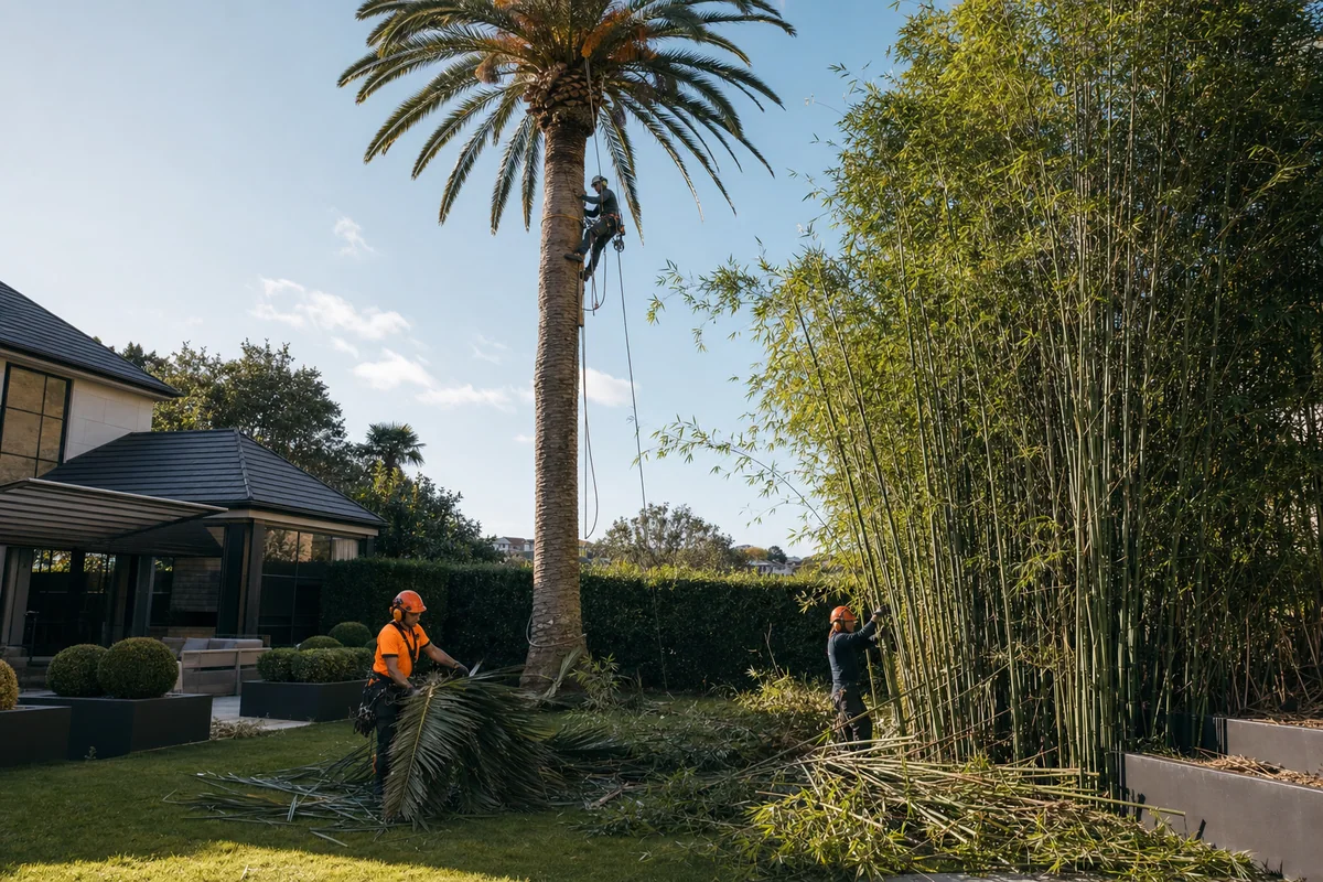 Palm Tree and Bamboo Removal in West Auckland